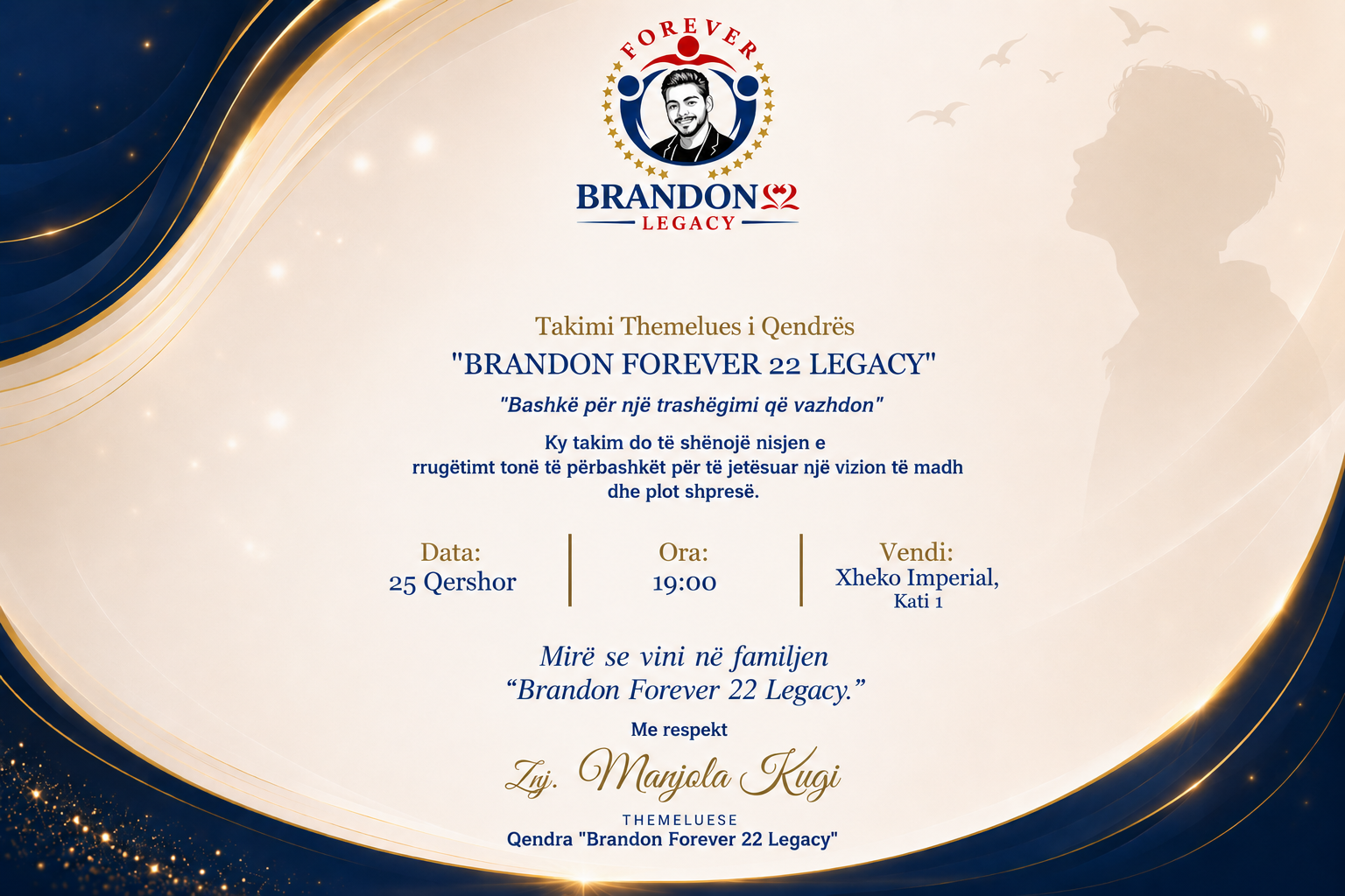 The Journey of 'Brandon Forever 22 Legacy' Begins: A Mission of Hope and Humanity.